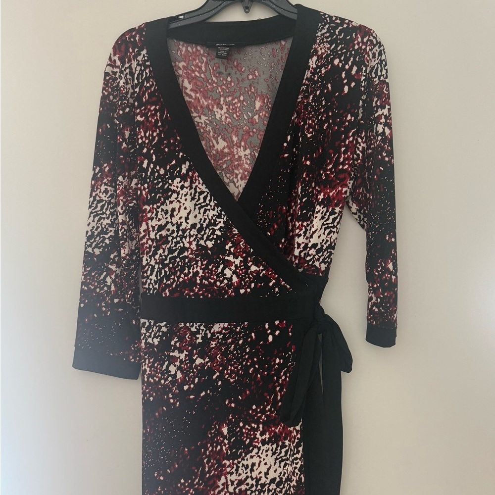 Style & Co. Black and Red Midi Dress